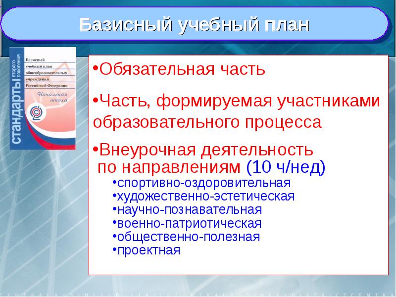 Часть базисного учебного плана формируемая участниками образовательных отношений определяет