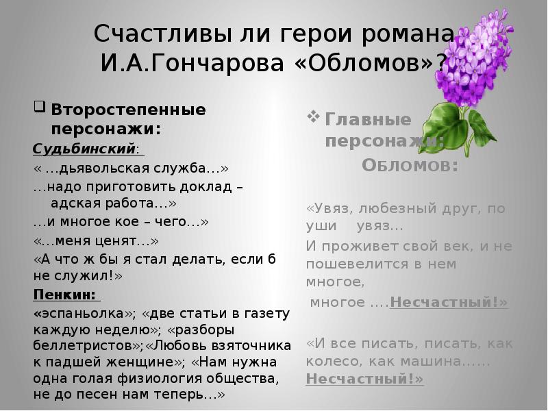 Что делает подлинно счастливым. Герои романа Обломов. Герои романа Обломов Гончарова. Персонажи романа Обломов. Второстепенные герои Обломова.