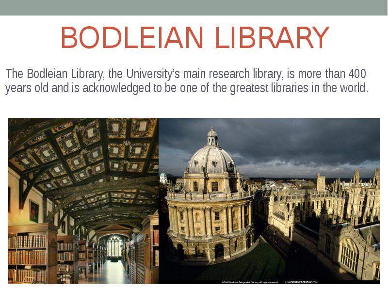 Oxford University Bodleian Library.