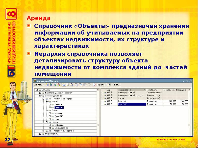 Объект предназначенный для хранения. 1c управление недвижимостью. Иерархический справочник. Справочник объектов недвижимости в 1с. 1c: управление школой.