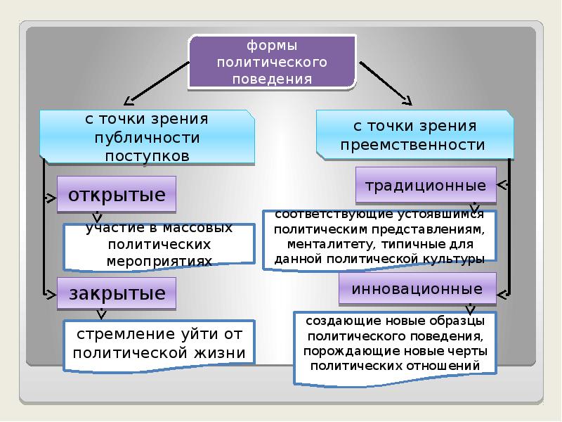 Политическое поведение презентация