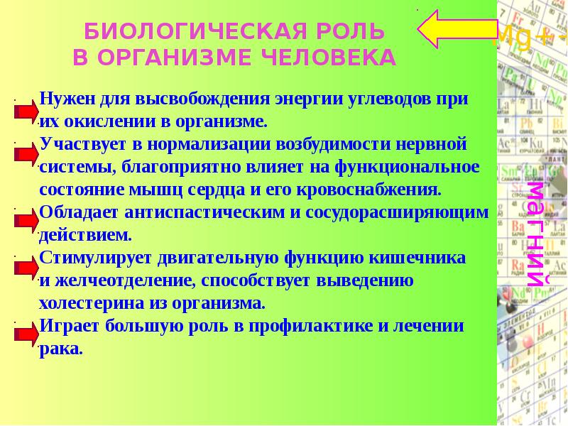 Презентация элементы металлы в организме человека и их биологическая роль