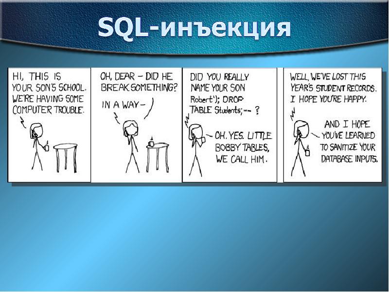 Презентация sql инъекции