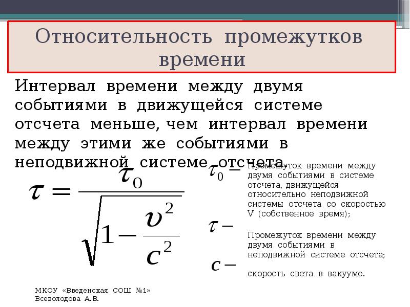 Теория относительности презентация физика 11 класс