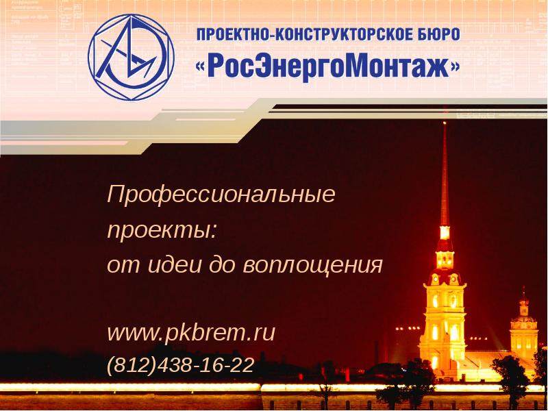 Профессиональные проекты. ПКБ Рэм. Профессиональный проект это.