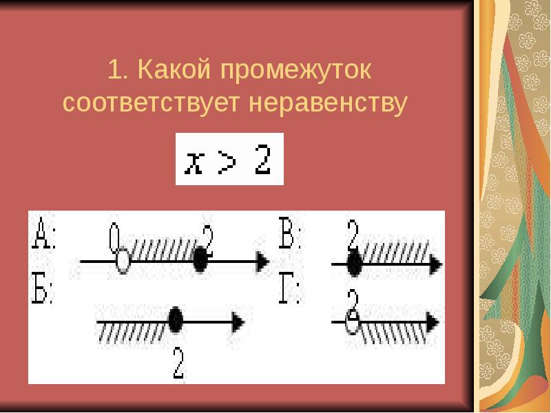 Какой промежуток