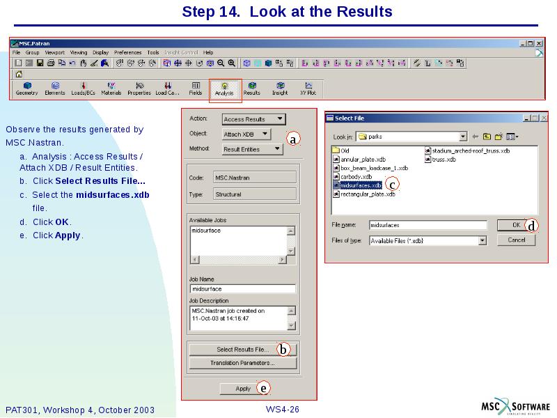 Step 14. Look at the Results Observe the results generated by