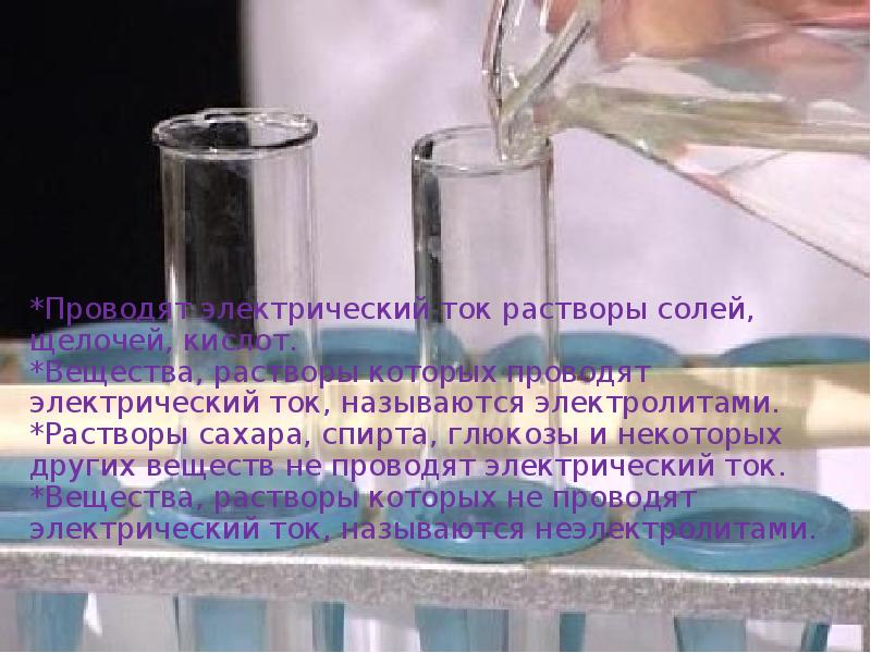 Ток в водных растворах. Вещества растворы которых не проводят электрический ток называются. Взаимодействие меди с водой. Спирт не проводит электрический ток. Раствор соли проводит электрический ток.