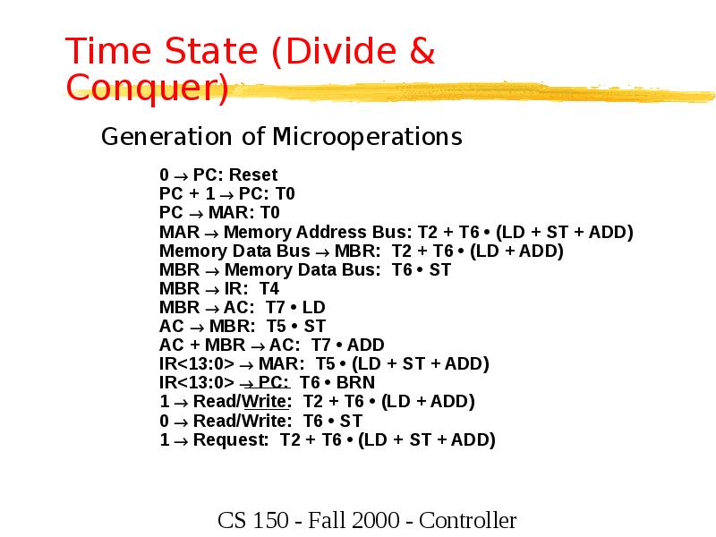 Time State (Divide & Conquer) Time State (Divide & Conquer)