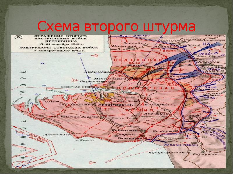 Оборона севастополя вов карта