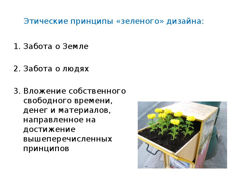 Как люди заботятся о почве. Принципы «зеленого маркетинга». Забота о почве.