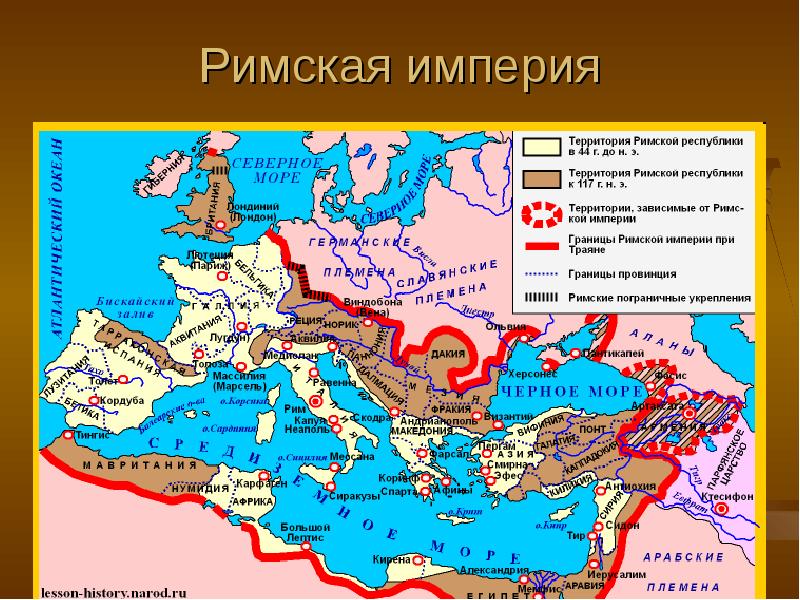 Карта римского государства 3 в до н э 2 в н э