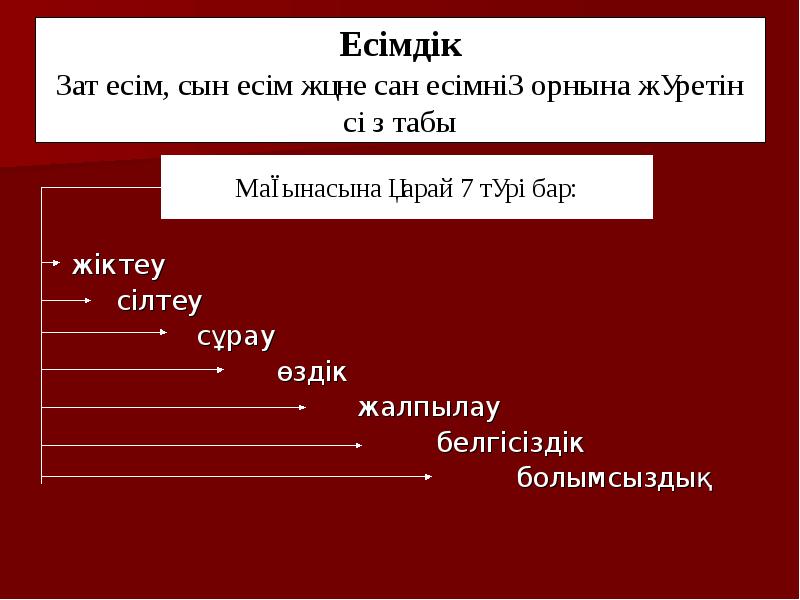 Сөз табы. Есімдік дегеніміз не. Зат есім дегеніміз не. Сын есім дегеніміз не. Жіктеу есімдігі дегеніміз не.