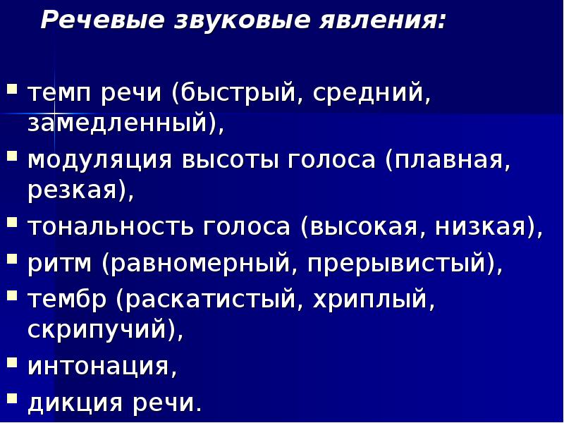 Явления речи