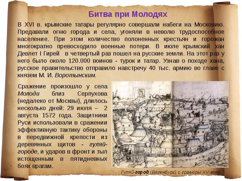 1572 битва при молодях карта