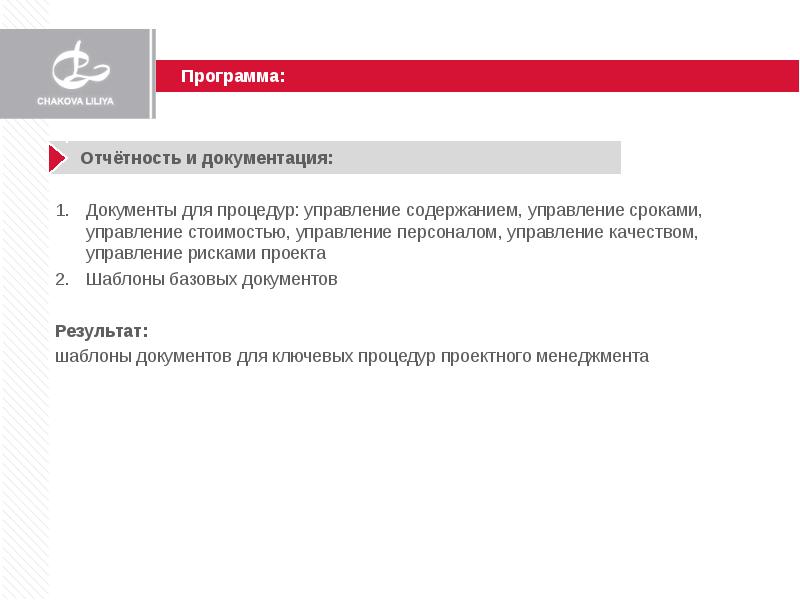 Программа это управление проектами