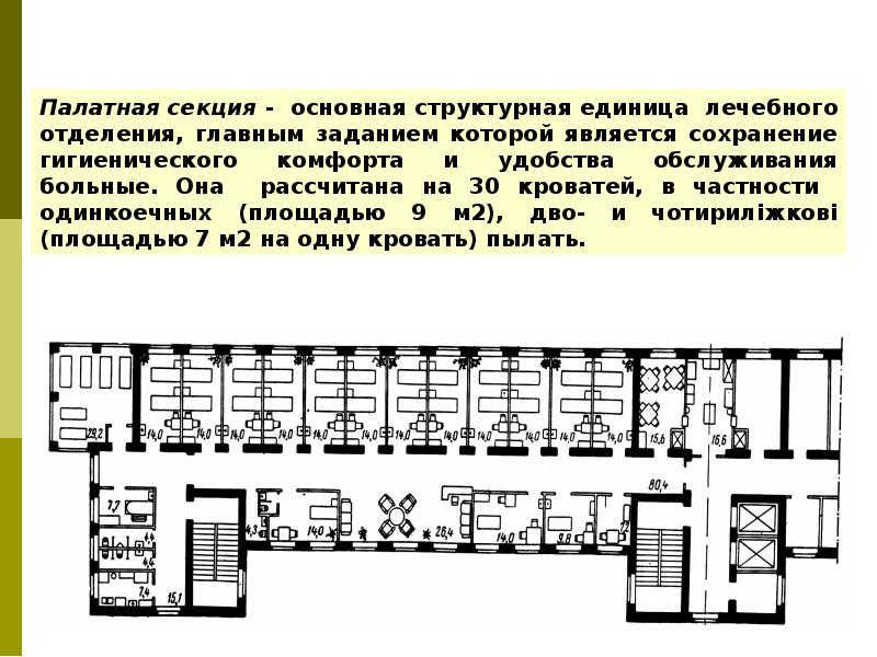 Нейрохирургический стационар размещен в больничном комплексе построенном по индивидуальному проекту