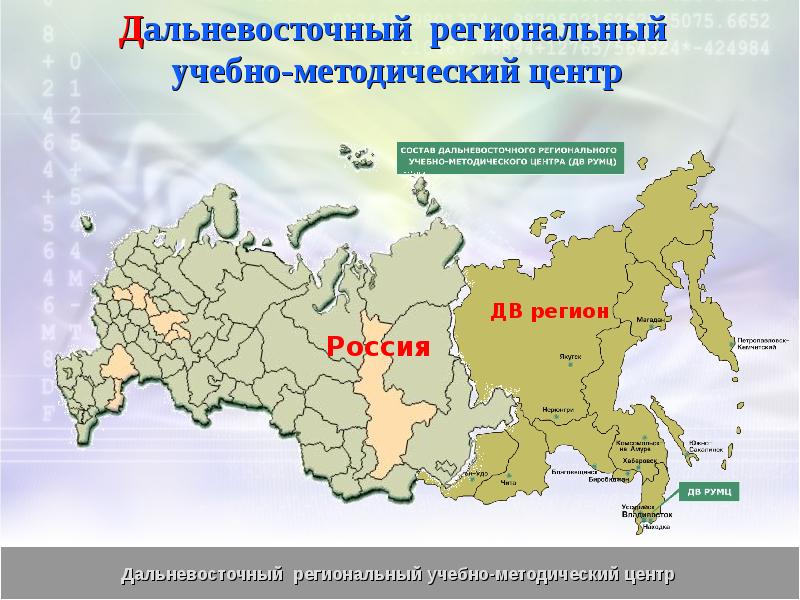 Сибирский областной центр. Регионы дв.