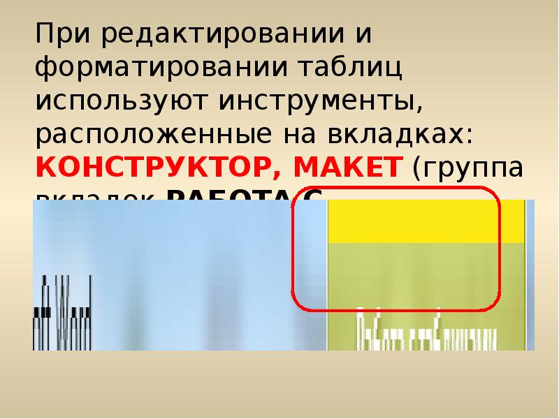Редактирование и форматирование таблиц 9 класс. Редактирование и форматирование таблиц 9 класс