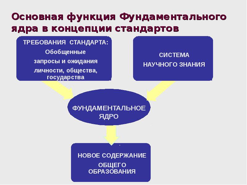 Функции государственного стандарта общего образования. Рос разработка доказательства концепции. Фундаментальность функции.