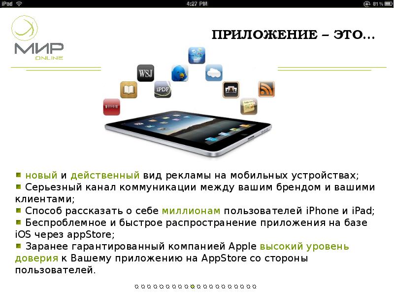 Когда презентация ipad