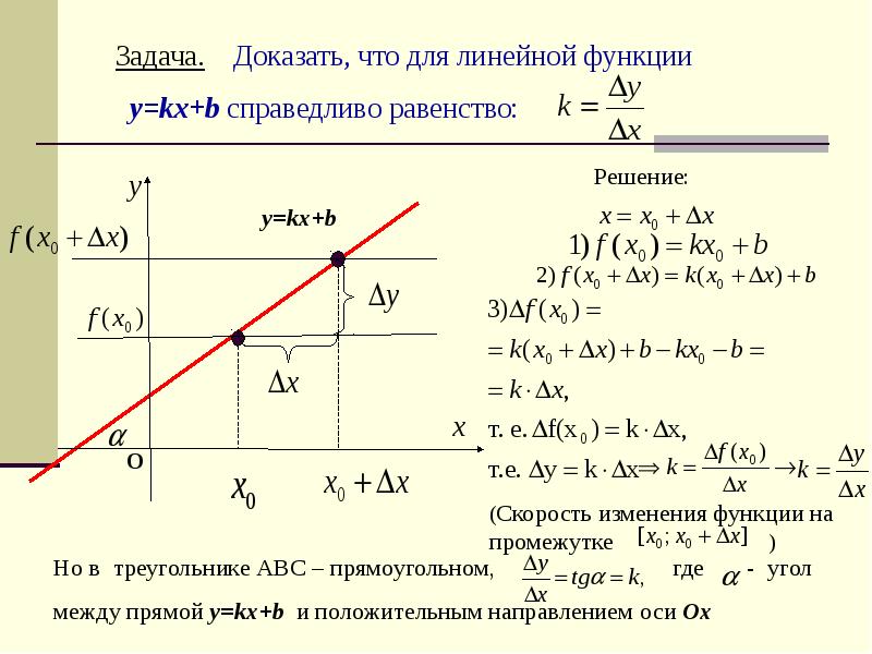 Формулы производных kx b. Производная линейной функции y KX+B. Производная линейной функции формула. Производная линейной функции y KX+B равна. Формула производной линейной функции.