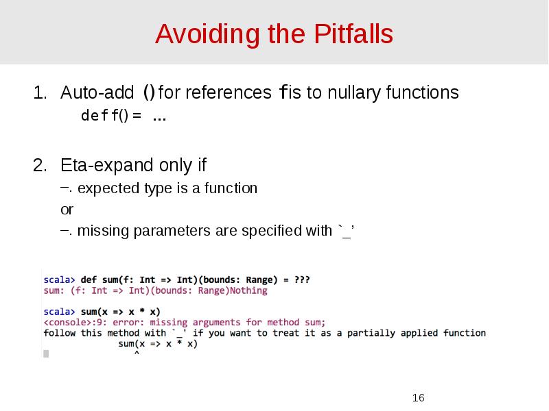 Avoiding the Pitfalls Auto-add () for references f is to nullary