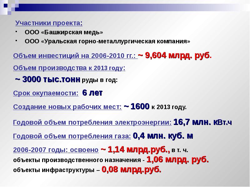 Инвестиционные проекты республики башкортостан