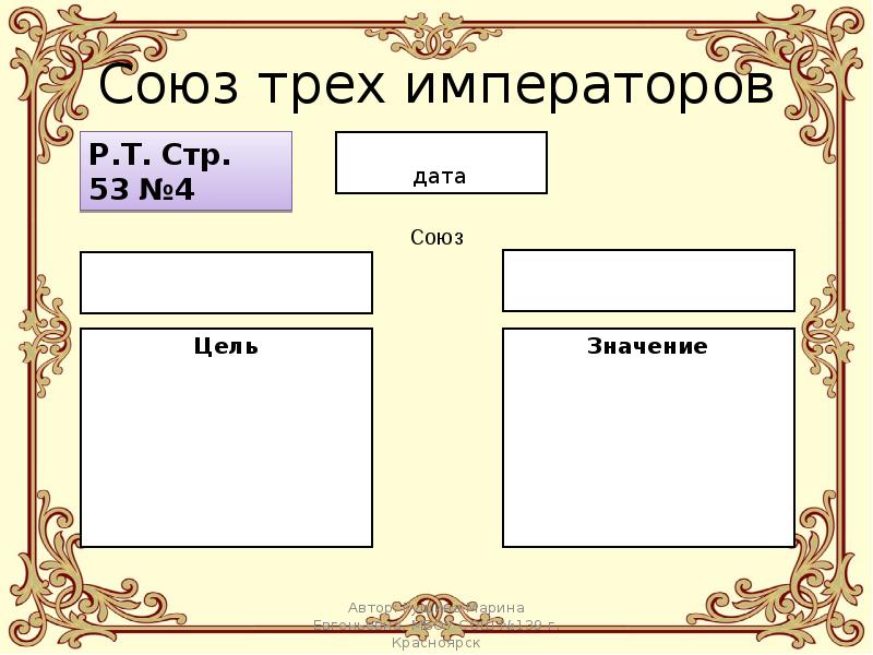 Союз трех императоров презентация