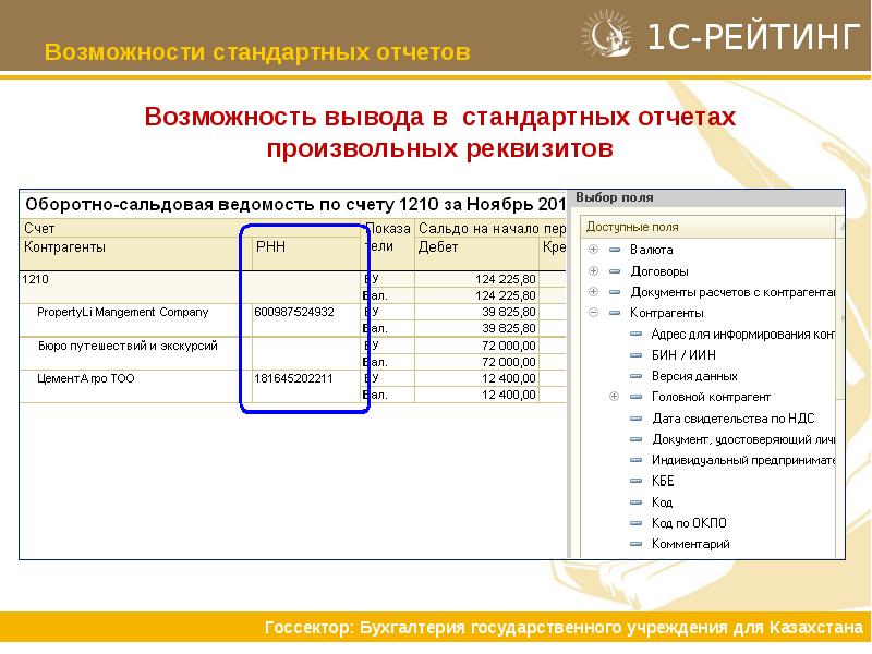 Как вывести отчет