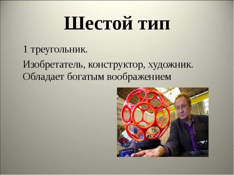 Шестой вид. Профессия конструктор изобретатель. Изобретатели треугольников. Конструктор изобретатель в психологии. Воображение какую профессию выбрать.