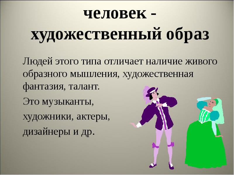 Тип человек образ