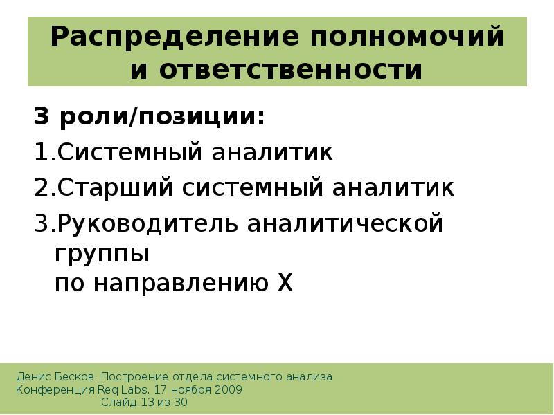 Роль системного аналитика в проекте