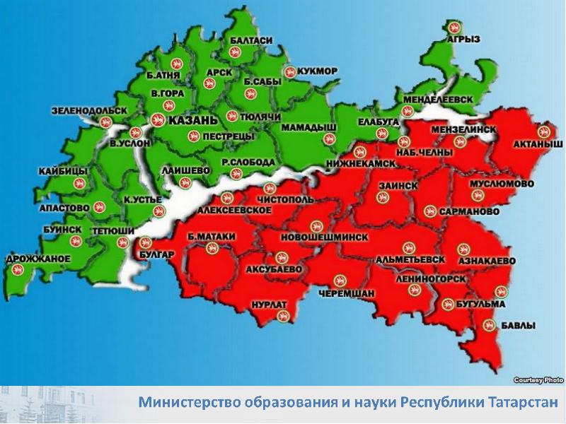 Карта татарстана с деревнями и селами подробная