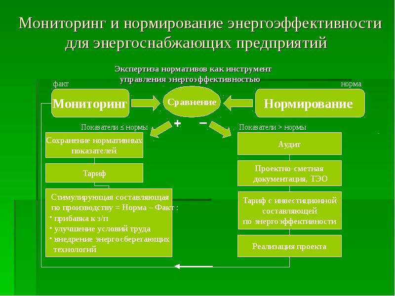 Мониторинг и экспертиза. Инструменты энергоэффективности. Нормирование энергоэффективности. Нормирование энергоэффективности предприятия. Инструменты административного управления энергосбережением.