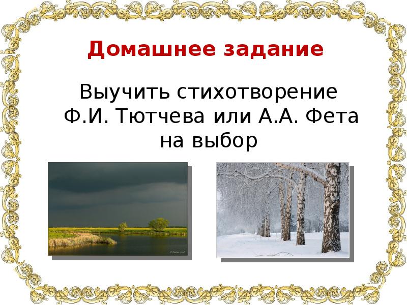 Чем отличаются картины природы в лирике тютчева от пейзажных поэтических зарисовок фета