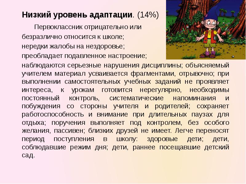 Адаптационный период в 1 классе презентация