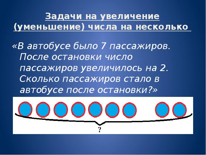 Задачи на увеличение уменьшение числа. Задача пассажиров. Орнамент уменьшение увеличение. Задачи с местами в автобусе. В автобусе было несколько пассажиров.