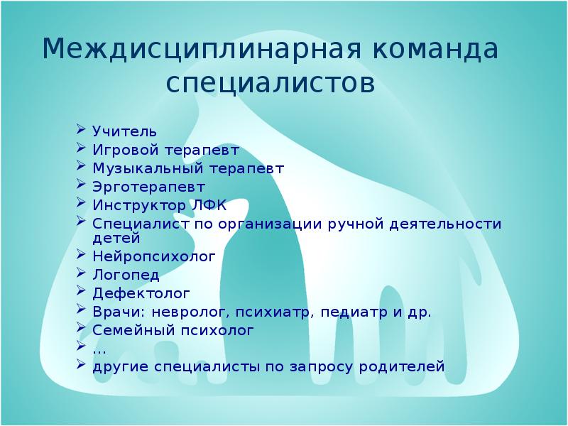 Мультидисциплинарная команда презентация