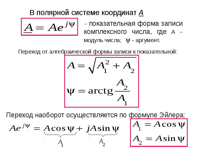 Перевод из комплексной формы в алгебраическую. Как от показательной формы перейти к алгебраической. Показательная форма записи. Переход от показательной к алгебраической.