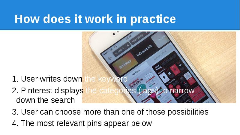 How does it work in practice 1. User writes down the