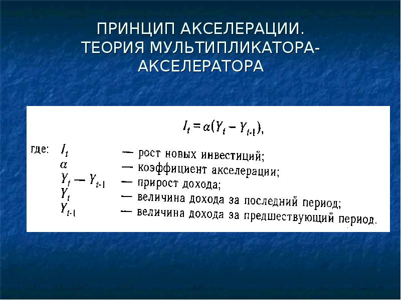 Эффект мультипликатора показывает изменение дохода при