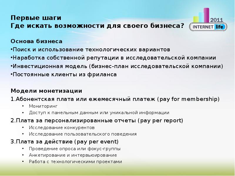 Проект по самозанятости