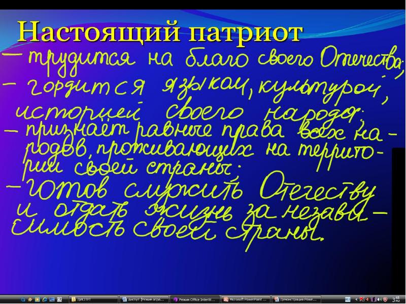 Презентация кто такой патриот