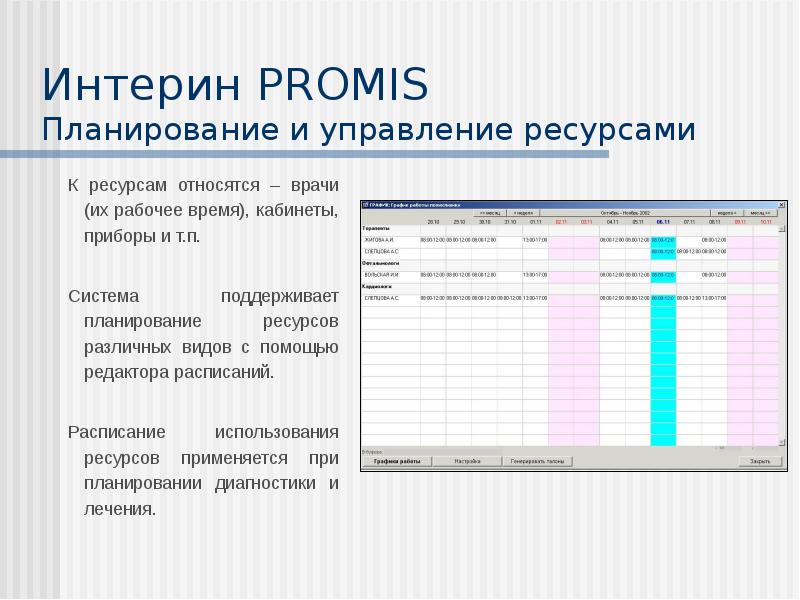 Мис интерин promis презентация