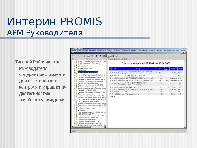 Мис интерин promis презентация