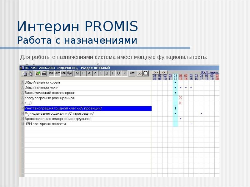 Мис интерин promis презентация