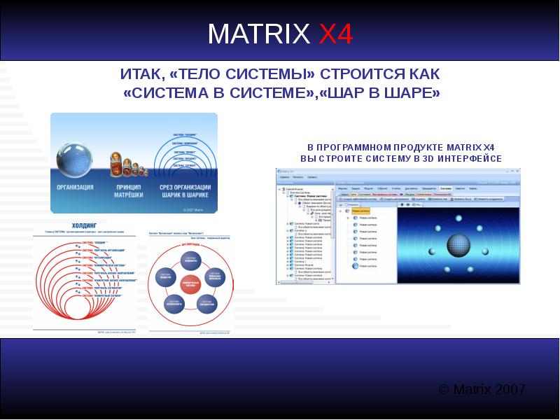 Матрица 10 4. Подсистема шаром.