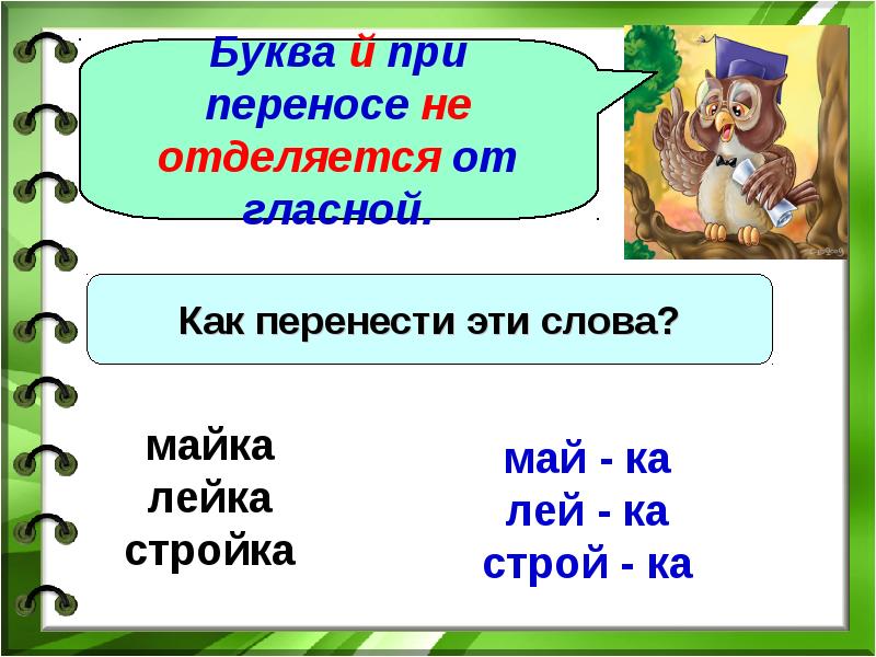 Перенос слов с мягким знаком 1 класс презентация