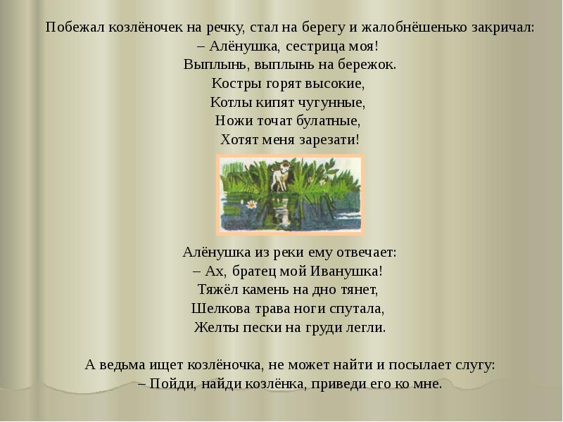 Презентация на тему сестрица аленушка и братец иванушка 3 класс школа россии